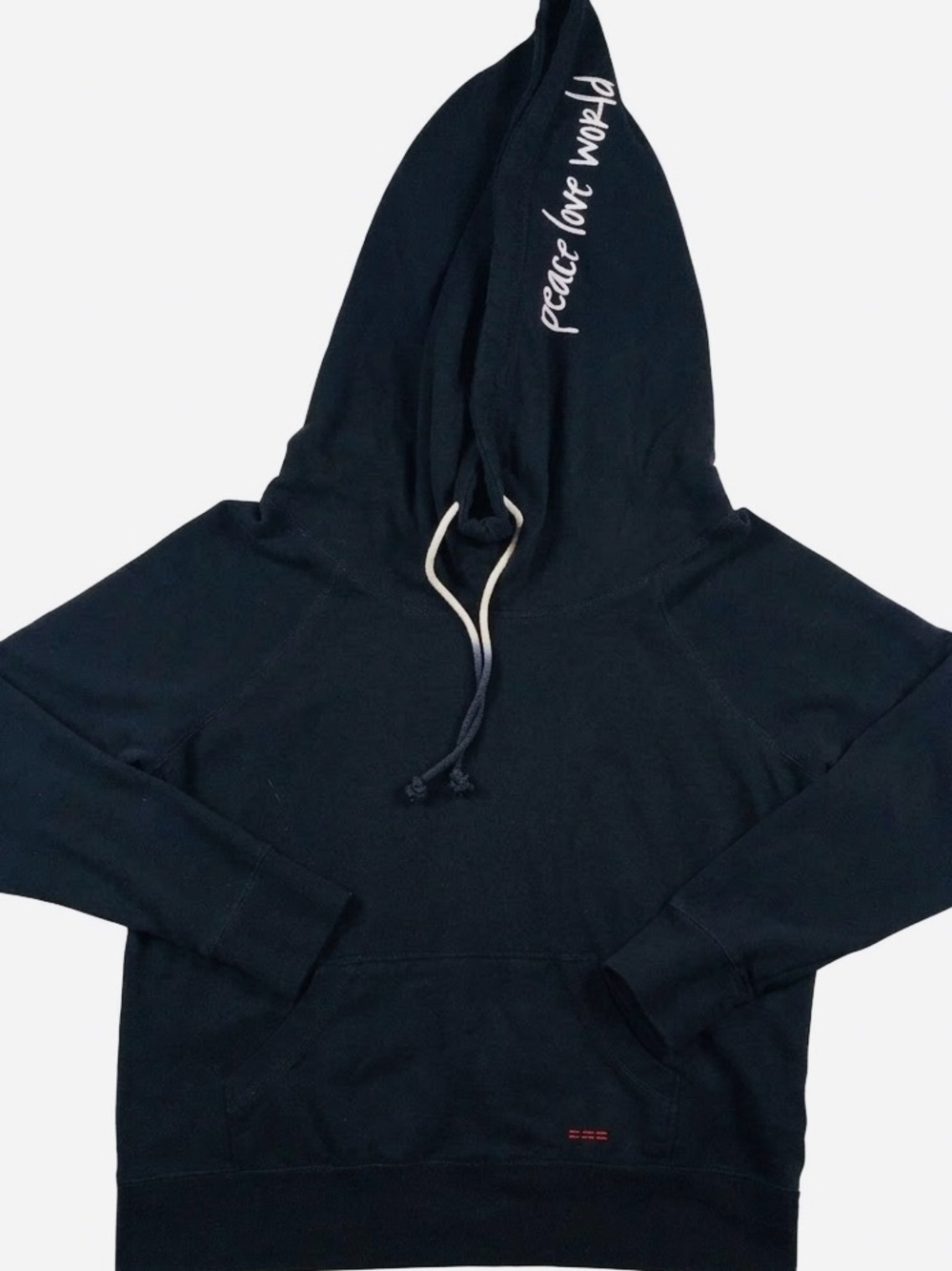 EUC PEACE LOVE WORLD Hoodie 1X